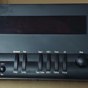 Vintage Harman Kardon AVR20II High-Fidelity AM/FM Stereo Receiver in Jet Black Finish with Remote