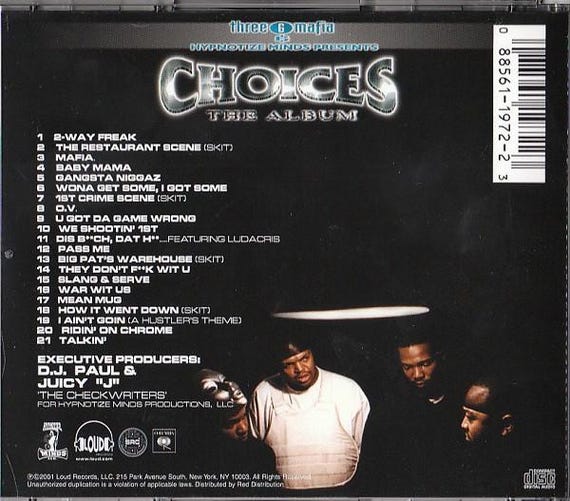 CD Hip- Hop Three 6 Mafia 
