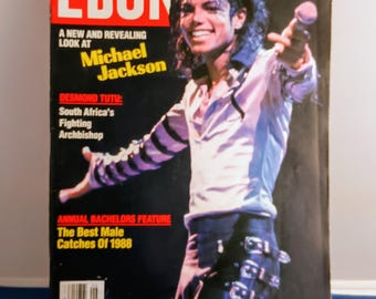 Ebony magazine takes a new look at Michael Jackson , June 1988