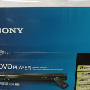 SONY DVDプレーヤー(DVP-SR200P)未開封 Sony DVP-SR200P DVD Player New Sealed - Etsy