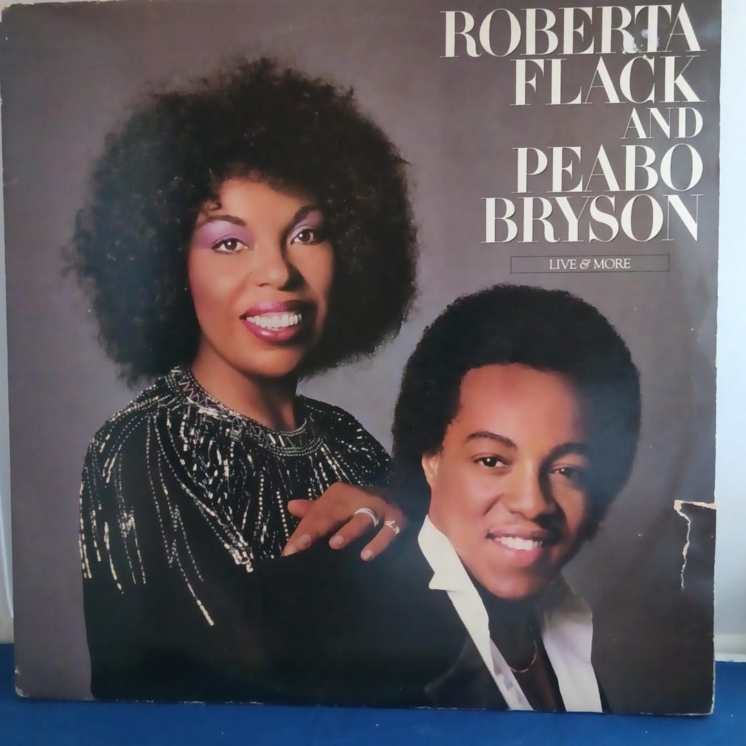 LP R&B Roberta Flack / Peabo Bryson - Live and More - Vinyl Record
