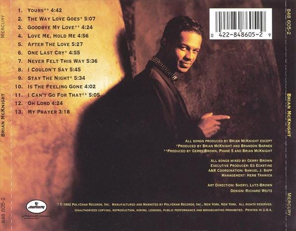 CD R&B Brain Mcknight 