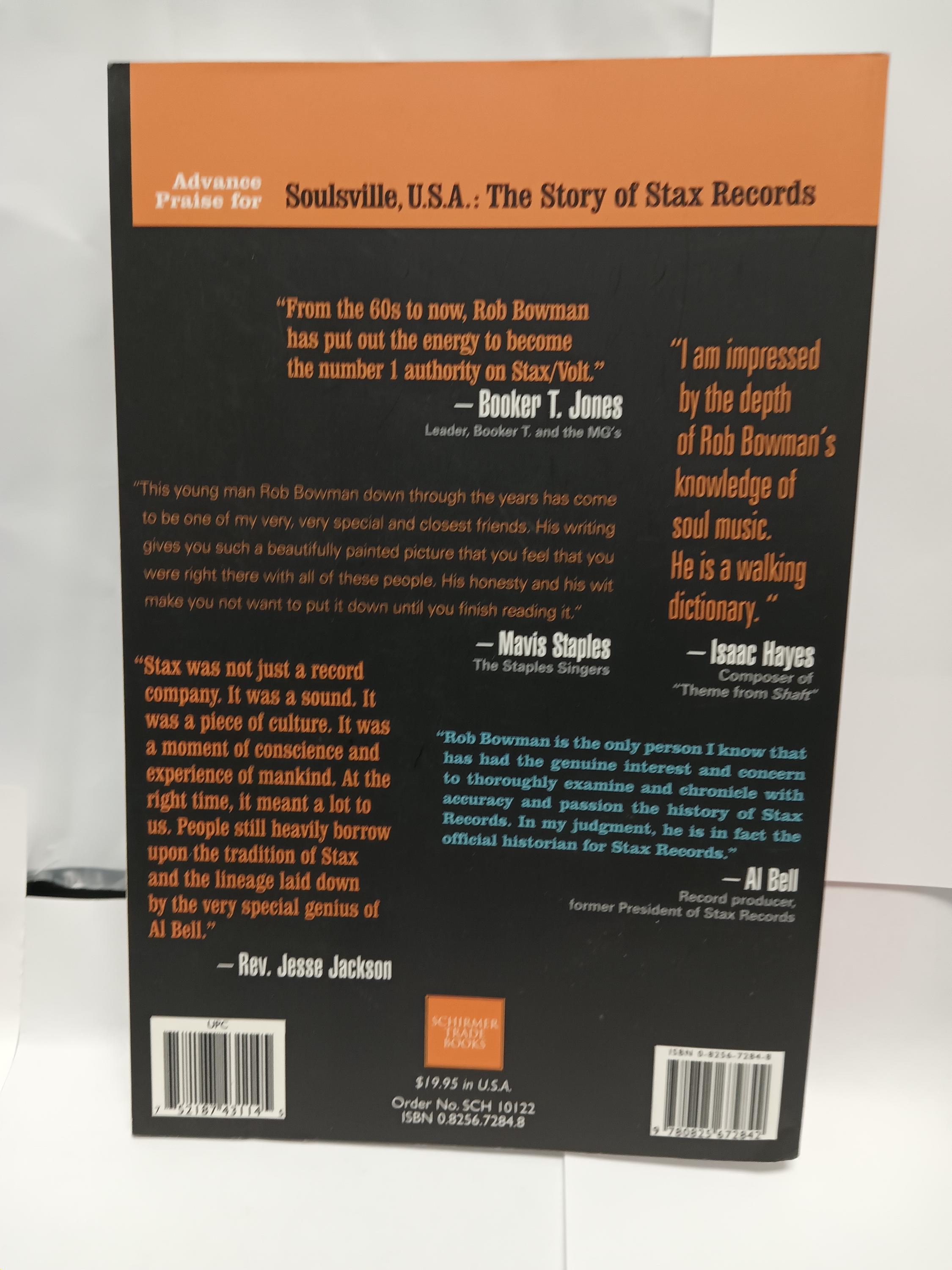 Book - Soulsville U.S.A. - the Story of Stax Records by Rob Bowman