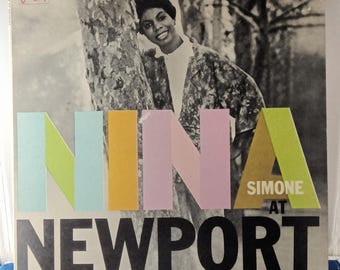 LP Jazz Nina Simone - Simone på flygplatsen - Vintage vinylskiva album VG/VG++