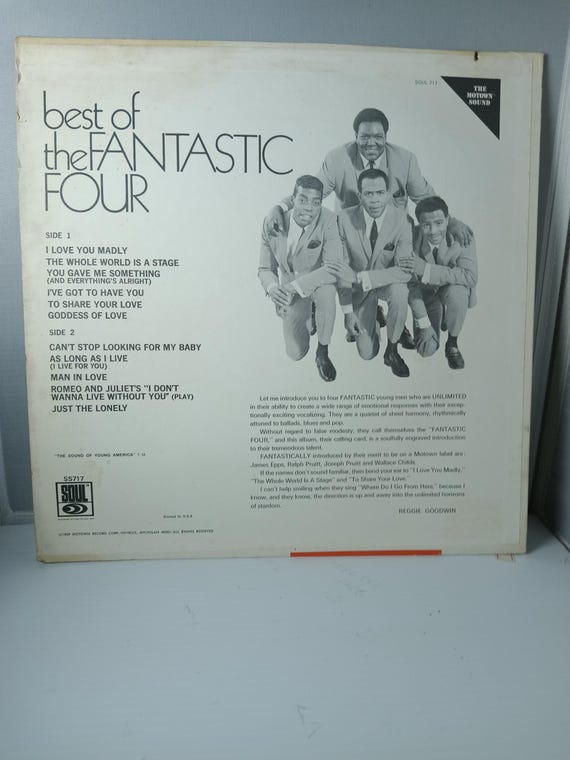 英LP Fantastic Four Fantastic Four STML11105 TAMLA MOTOWN /00260 Amazon.com: The Fantastic Four: First Steps (Original Motion