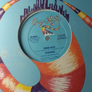 12" Singel Rap - Sekvens - Simon Says - Vintage Vinylskiva M-/M-