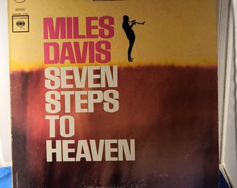 LP Jazz Miles Davis - Sju steg till himlen - Vintage vinylskiva VG+/VG++
