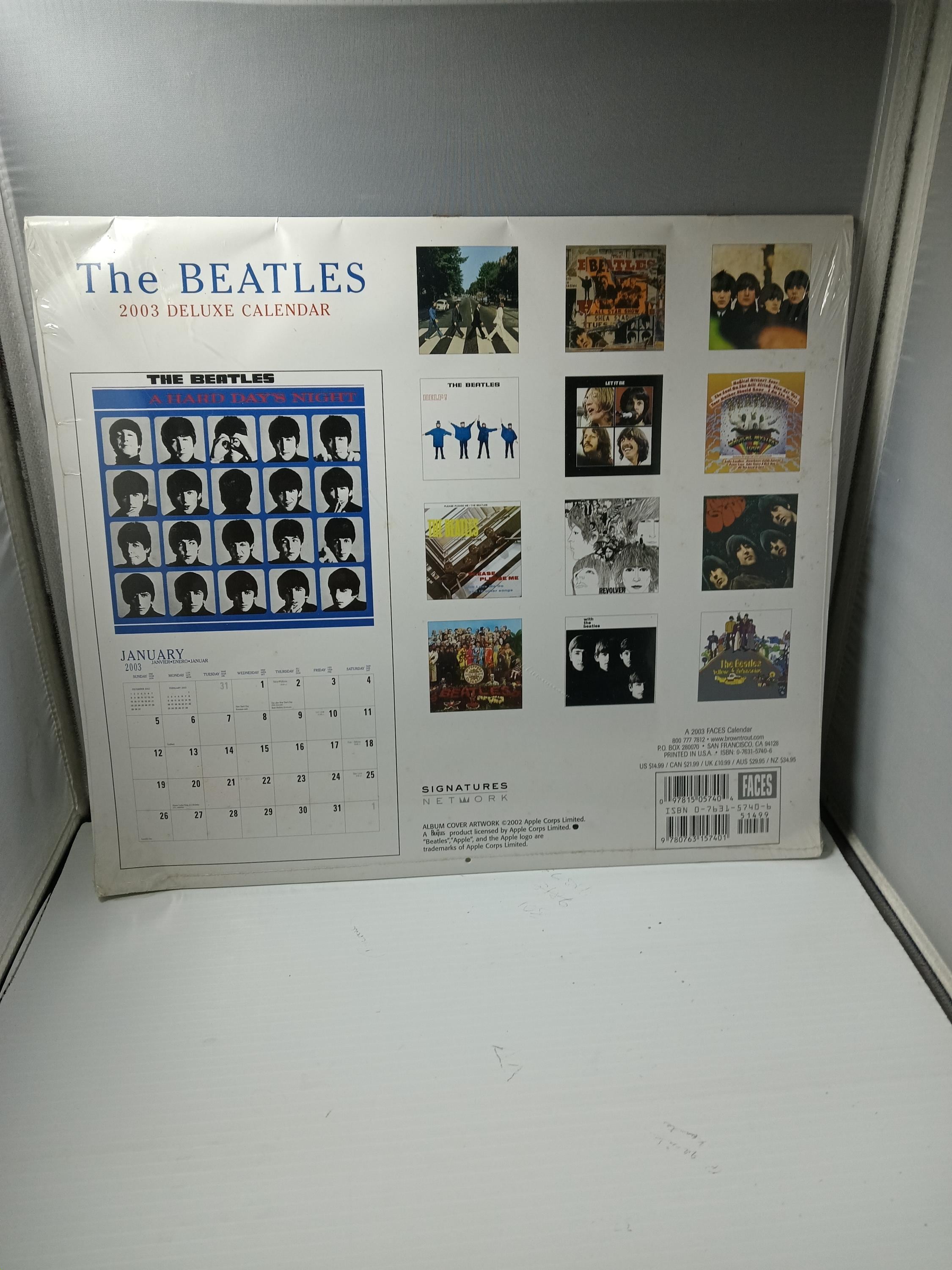 Calendar 2003 the Beatles Calendar With Photos Sealed - Etsy