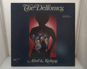 LP Soul - The Delfonics - Alive & Kicking - Disco de vinilo vintage VG+/M-