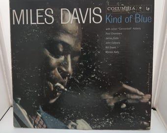 LP Jazz Miles Davis - Kind of Blue - Edición estéreo original Disco de vinilo vintage VG/VG+
