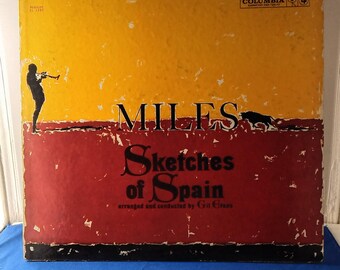 LP Jazz Miles Davis - Sketches of Spain - Vintage Vinyl Record  VG+/VG+