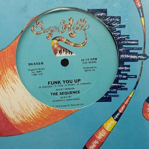 12" Singel - The Sequence - Funk You Up - Vintage Vinylskiva M-/M-
