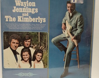 LP Country  Waylon Jennings and The Kimberlys "Country Folk" Vintage Vinyl Record  Sealed