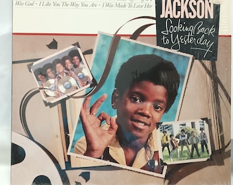 LP Motwn Michael Jackson "Mirando atrás al ayer" Disco de vinilo vintage M-/M-
