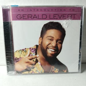 May include: CD case featuring Gerald Levert. The cover has a photo of Levert smiling, wearing a patterned shirt and a gold chain. The text "AN INTRODUCTION TO" and "GERALD LEVERT" are displayed on the cover.