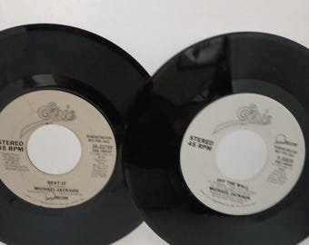 45 rpm Pop Michael Jackson - Off the wall - Beat it - 7" Vinyl Record
