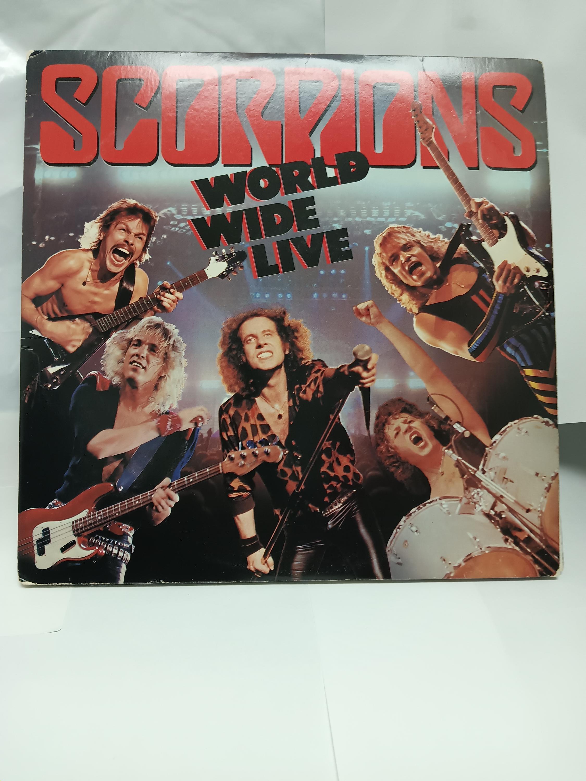 LP ロック・スコーピオンズ「ワールド・ワイド・ライブ」ビニール 