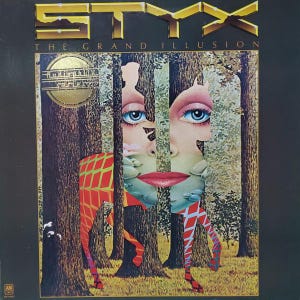LP Styx  &quot;The Grand Illusion&quot; Rock Vinyl Record Rare Audiophile M-/M-