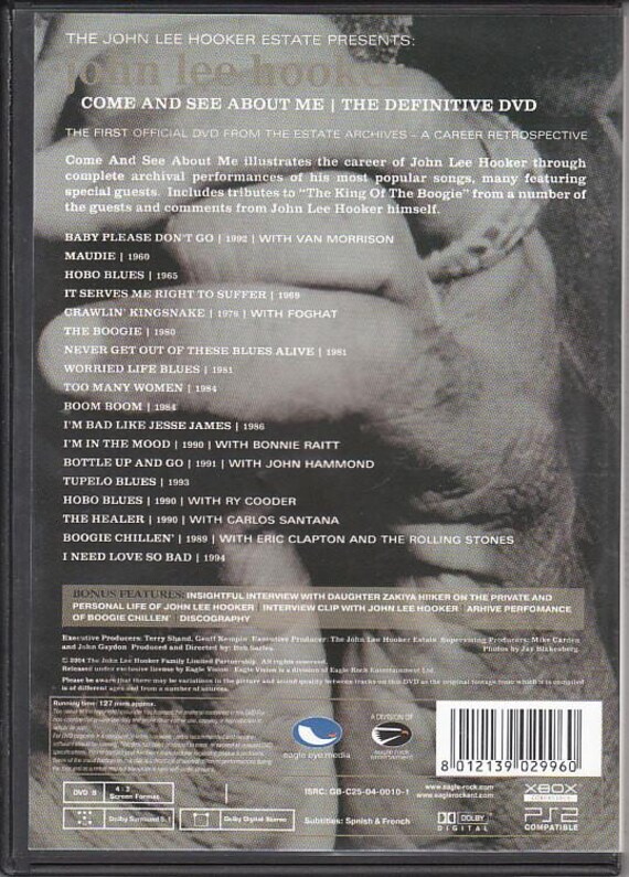ミュージック John Lee Hooker Come and See About M DVD DVD John Lee Hooker 