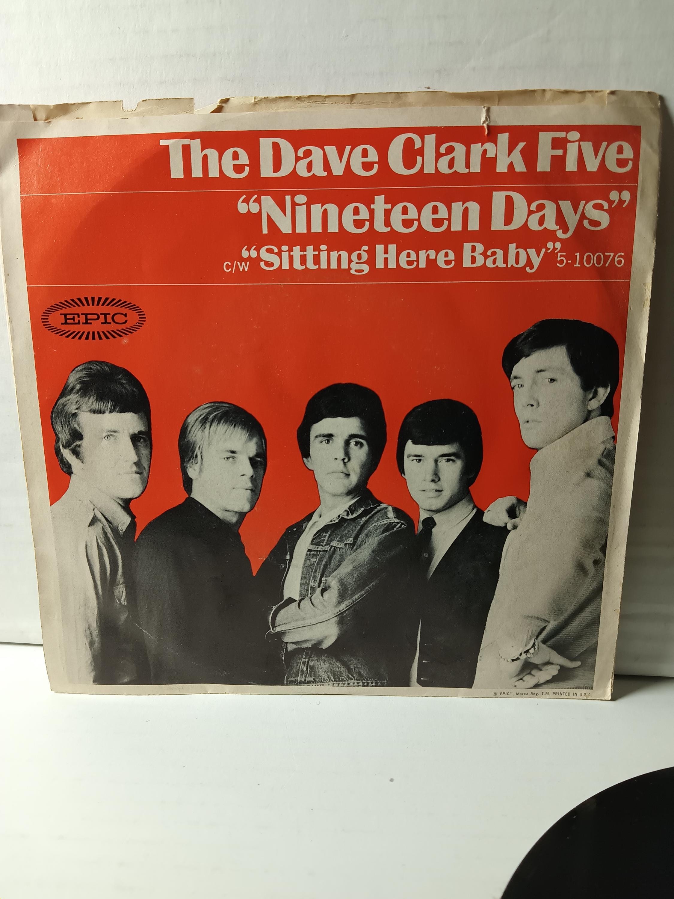 45rpm ロック ザ デイブ クラーク ファイブ「Nineteen Days/Sitting