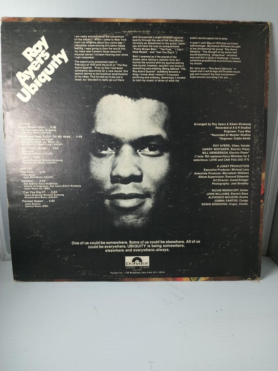 LP Jazz/funk Roy Ayers Ubiquity 