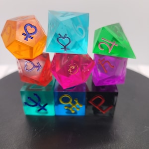 Crystalized Fighting Evil By Moonlight Dice Set