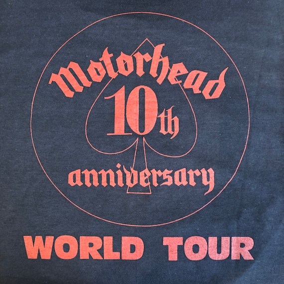 【Motörhead】モーターヘッド 10th ヴィンテージ Tシャツ 1985 Vintage Motorhead 10th Anniversary World Tour T-shirt