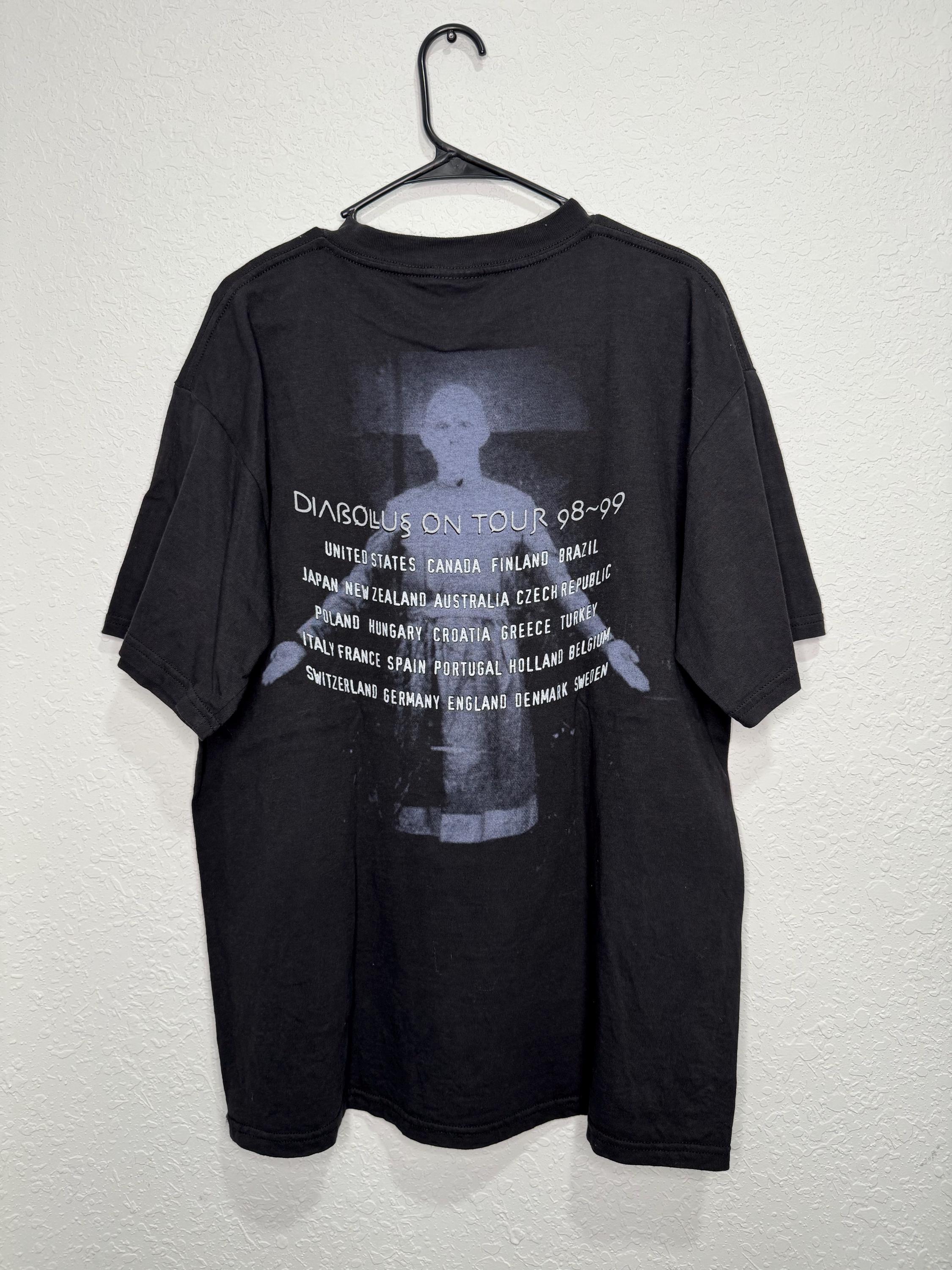Vintage Slayer Diabolus in Musica Tour T-shirt (1998–1999 