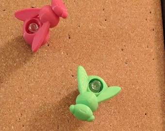 Bumble Bee Push Pins | Thumbtacks Set (3) | Office Decor | Office Organization