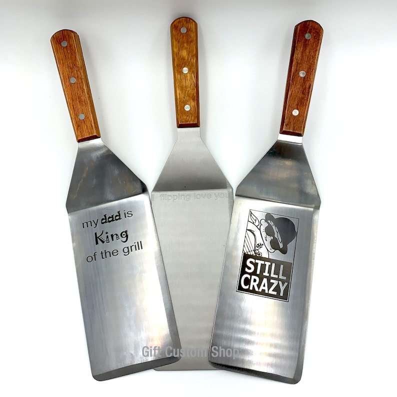 Personalized Engraved Spatula Size 4x 8 Etsy