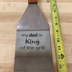 Personalized Engraved Spatula: 4x8, 15 Overall, Commercial/Restaurant Grade Free Engraving Your Message/Logo image 4