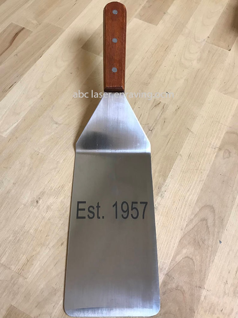 Personalized Engraved Spatula: 4x8, 15 Overall, Commercial/Restaurant Grade Free Engraving Your Message/Logo image 7