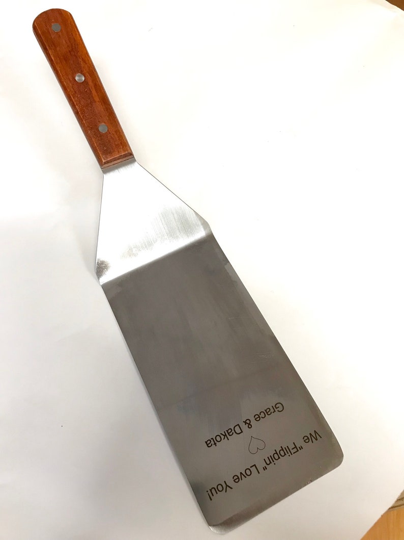 Personalized Engraved Spatula: 4x8, 15 Overall, Commercial/Restaurant Grade Free Engraving Your Message/Logo image 10