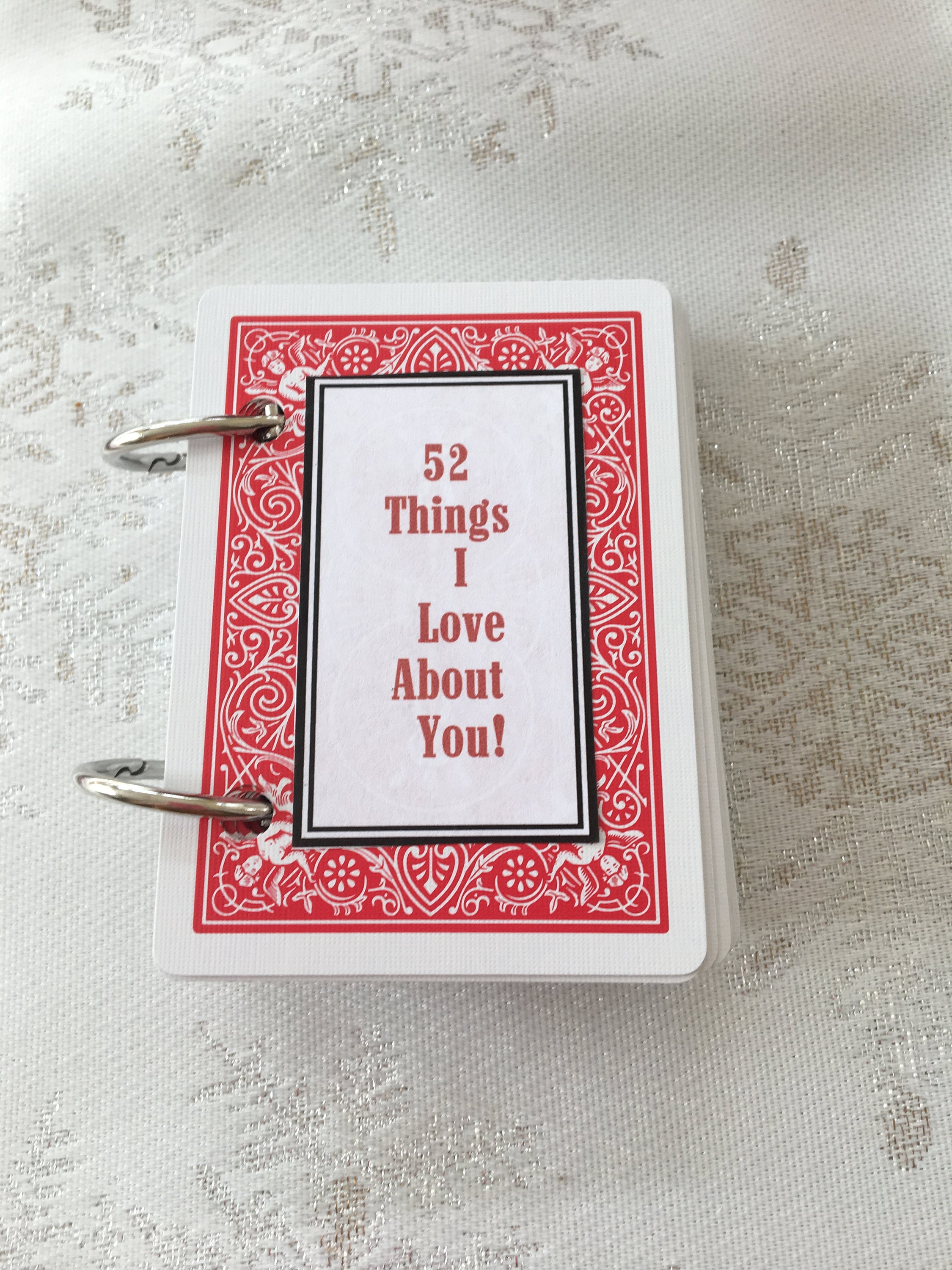 22 Things I Love About You Cards  Etsy For 52 Things I Love About You Deck Of Cards Template