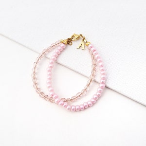 Light Pink Infant Bracelet | Personalized Baby Bracelet | Baby Girl Gift | Toddler Bracelet