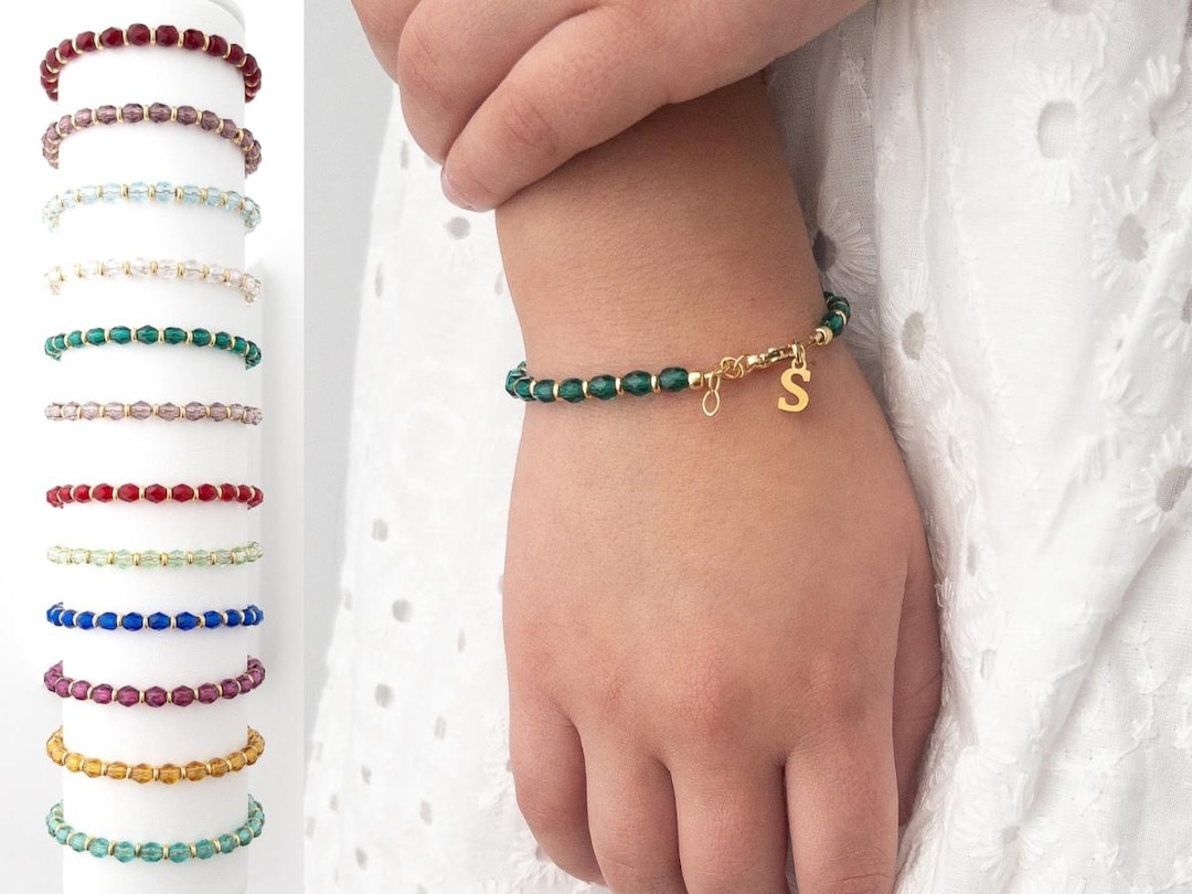 Actual Child's Footprint or Handprint Bangle Bracelet with Birthstone  Charm, Personalized Name Date Gift, Baby Shower, Mother's Day Gift for  New Mom