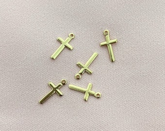 Add a cross charm- Gold plated