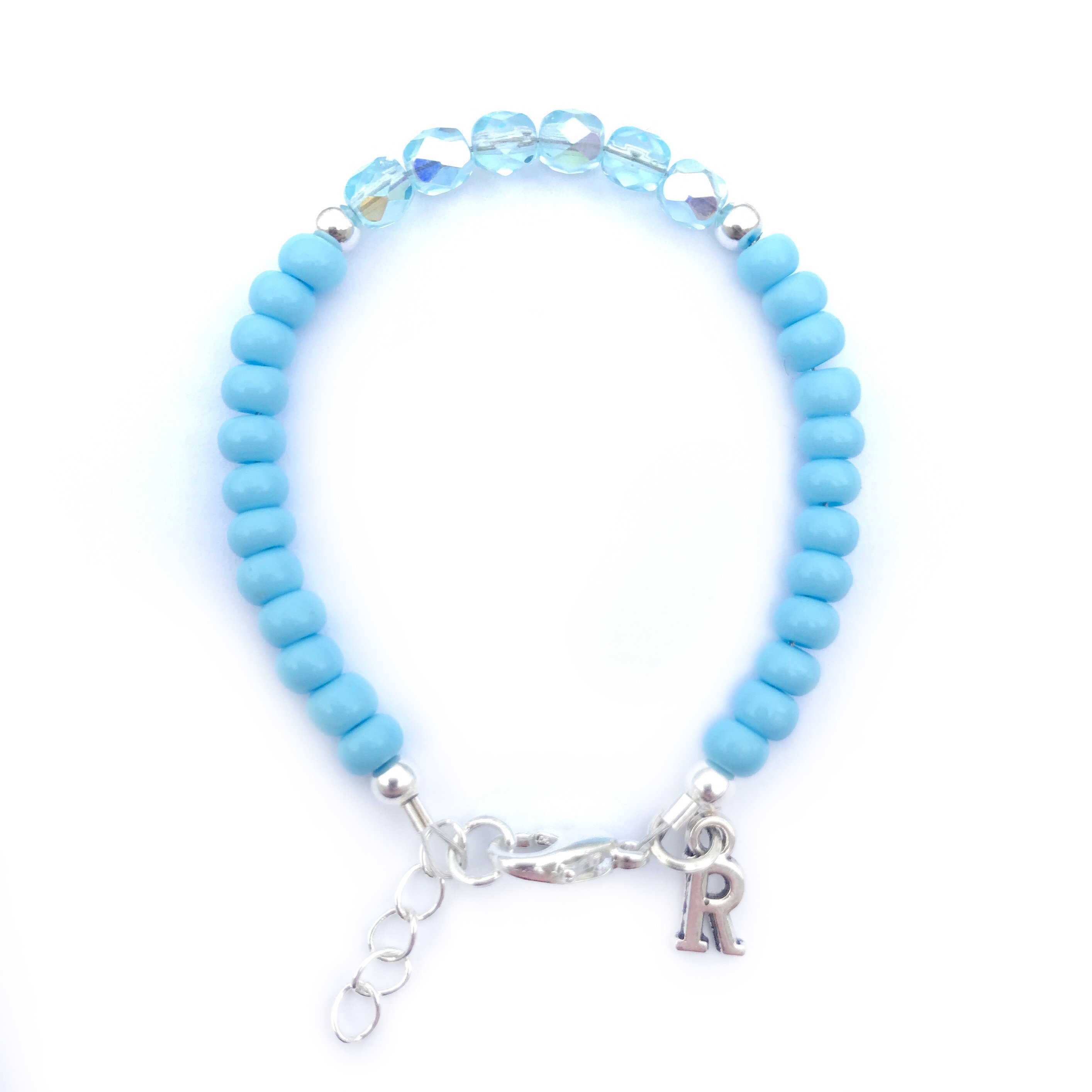 Toddler bracelet-baby blue bracelet-toddler jewelry-baby girl | Etsy