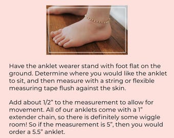 White Beaded Anklet 14k Gold Chain Ankle Bracelet Baby