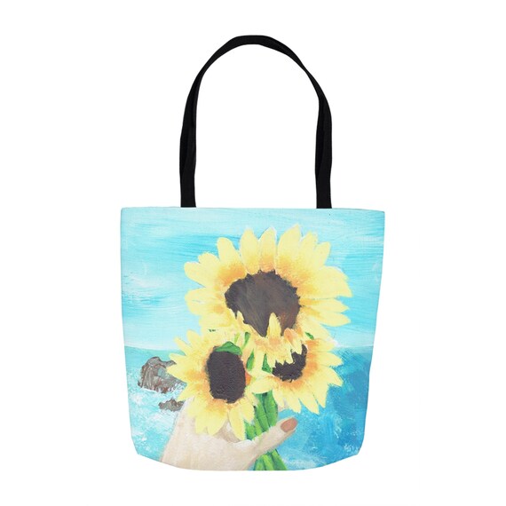 sunflower beach bag