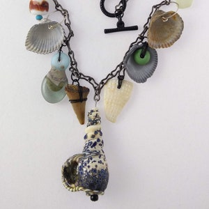 Beach Comber Glass Shell Necklace