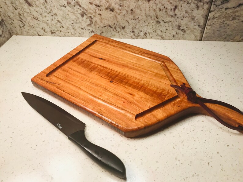Live edge Tuscan collection cherry board cutting board handmade unique gift housewarming gift,cherry wood charcuterie board