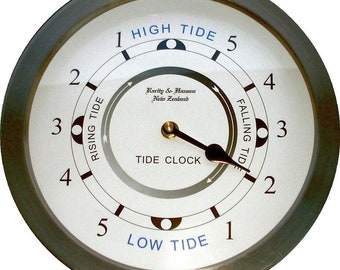 Quiet Tide clock FREE international shipping Tide wall clock 205mm 8.07in Glass front clock Tide clock wall