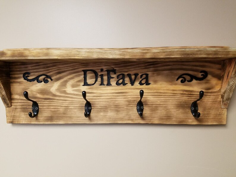 Custom Handcarved Engraved Coat Racks Etsy