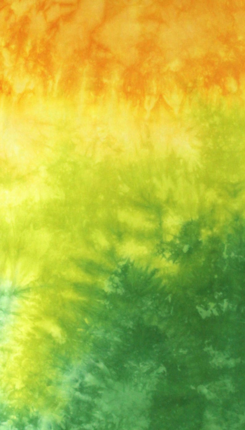 Yellow and green gradient of quilting cotton, fabric moves from bright yellow through lime to bright green Half yard AA (21x36)