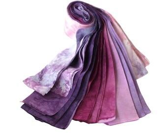 Scrap bundle of quilting cotton strips, 2.5 inches wide, length varies, 6 oz bundle