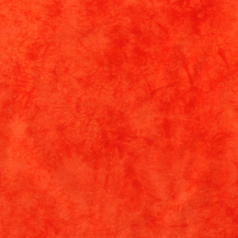Orange to brown fat quarter bundle of hand dyed quilt cotton in a 6 step gradient