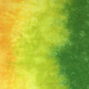 Yellow and green gradient of quilting cotton, fabric moves from bright yellow through lime to bright green Half yard A (21x36)