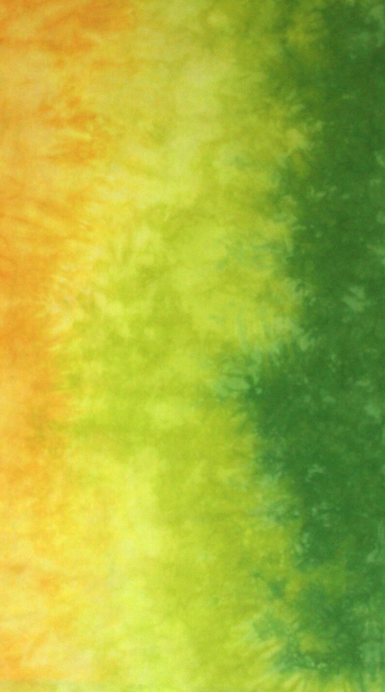 Yellow and green gradient of quilting cotton, fabric moves from bright yellow through lime to bright green Half yard A (21x36)
