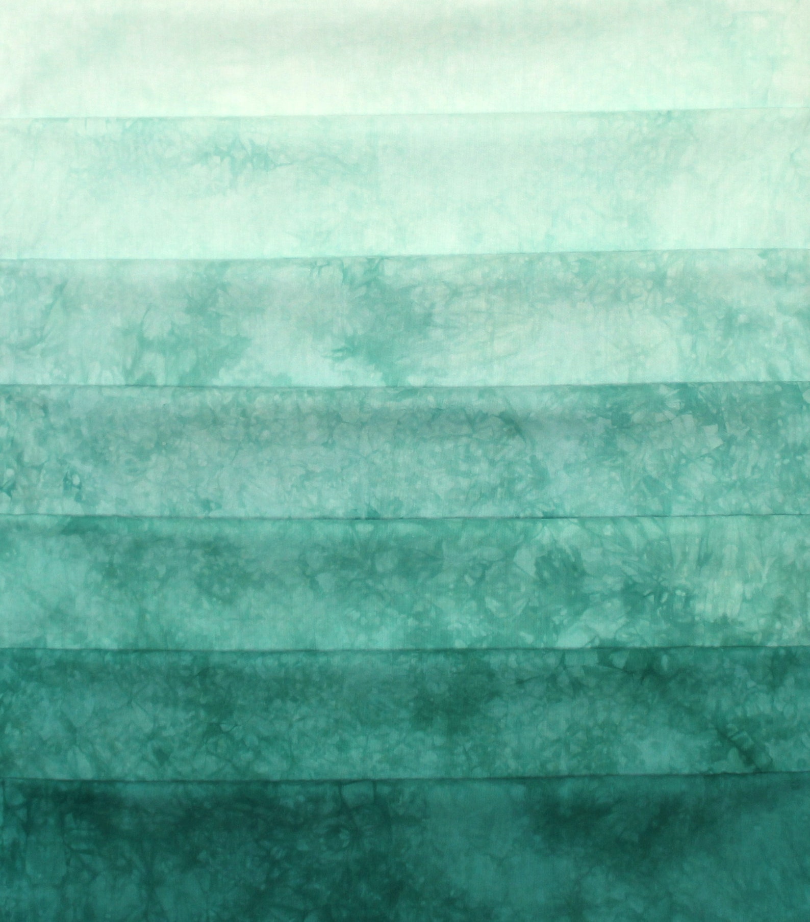 Hand dyed quilt fabric bundle of mint green cotton in a 7 step Etsy